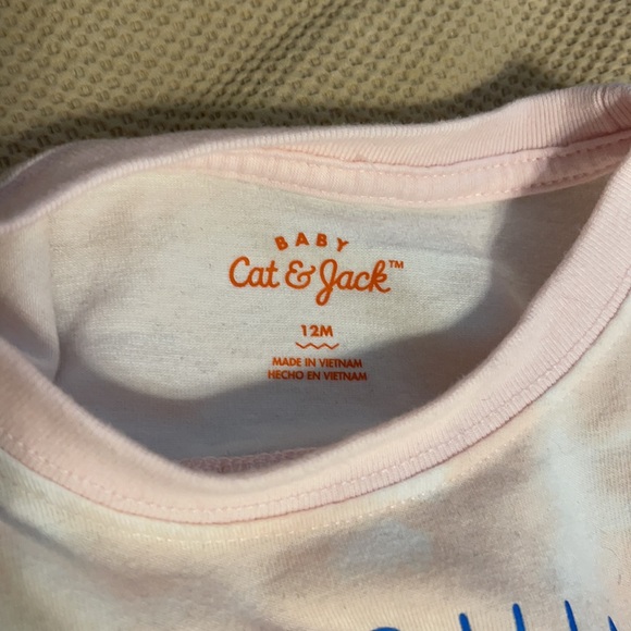 Cat & Jack - “Sunshine, Snuggles, & Sun” Open Back Tank & Short Set 12 M - Picture 3 of 3